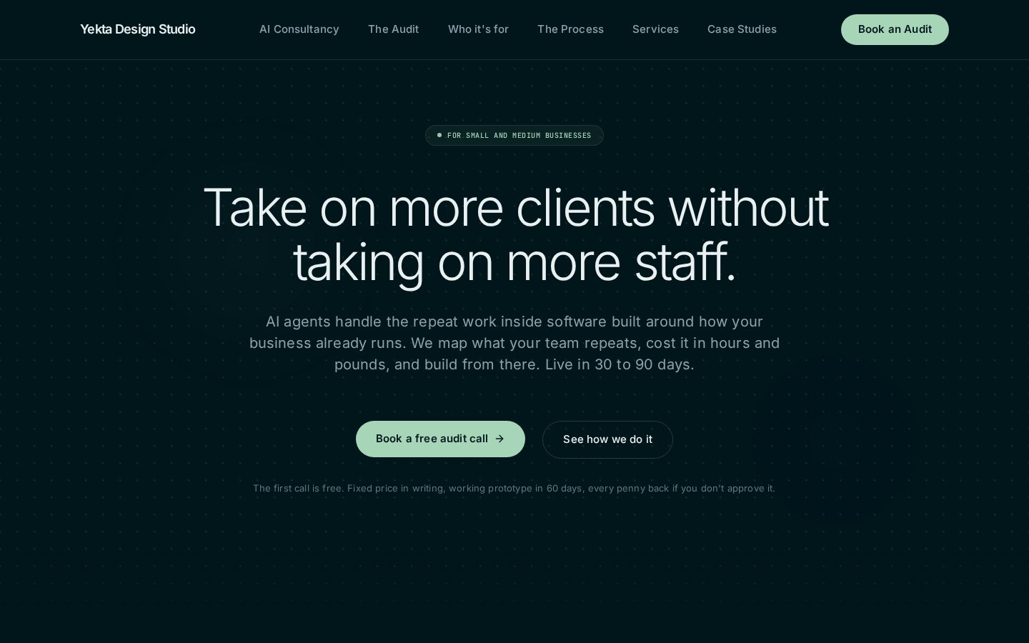 Yekta Design Studio Homepage