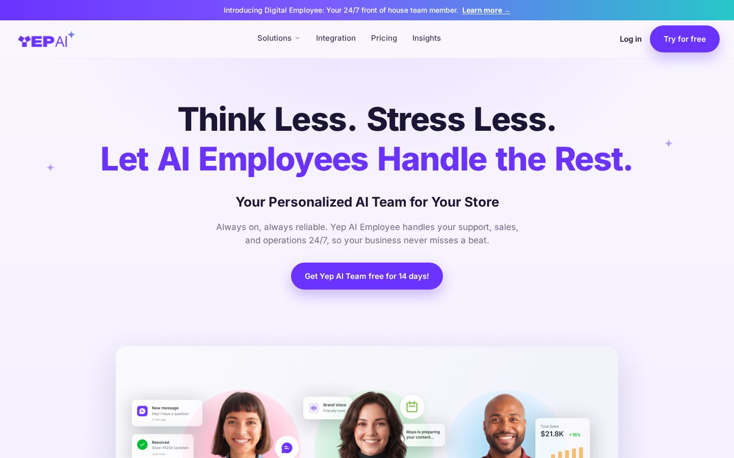 Yep AI Homepage