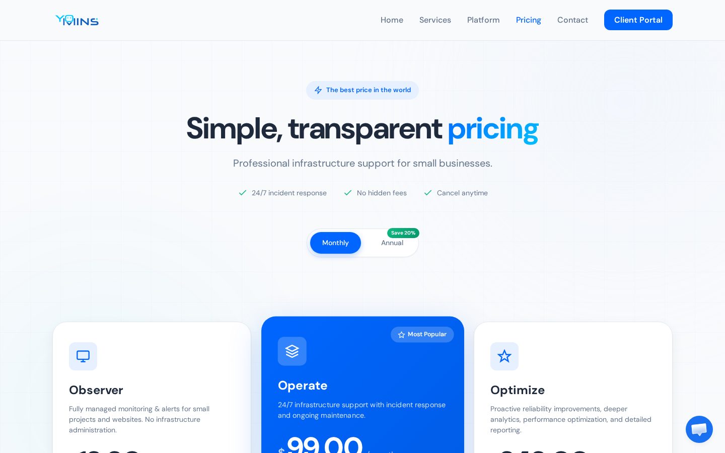 YominsOps Pricing