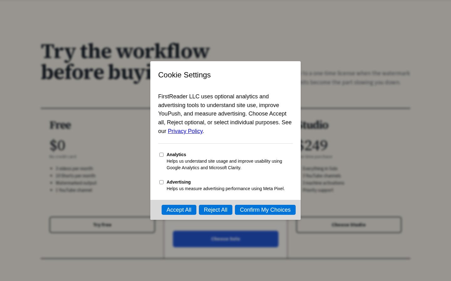 YouPush Pricing