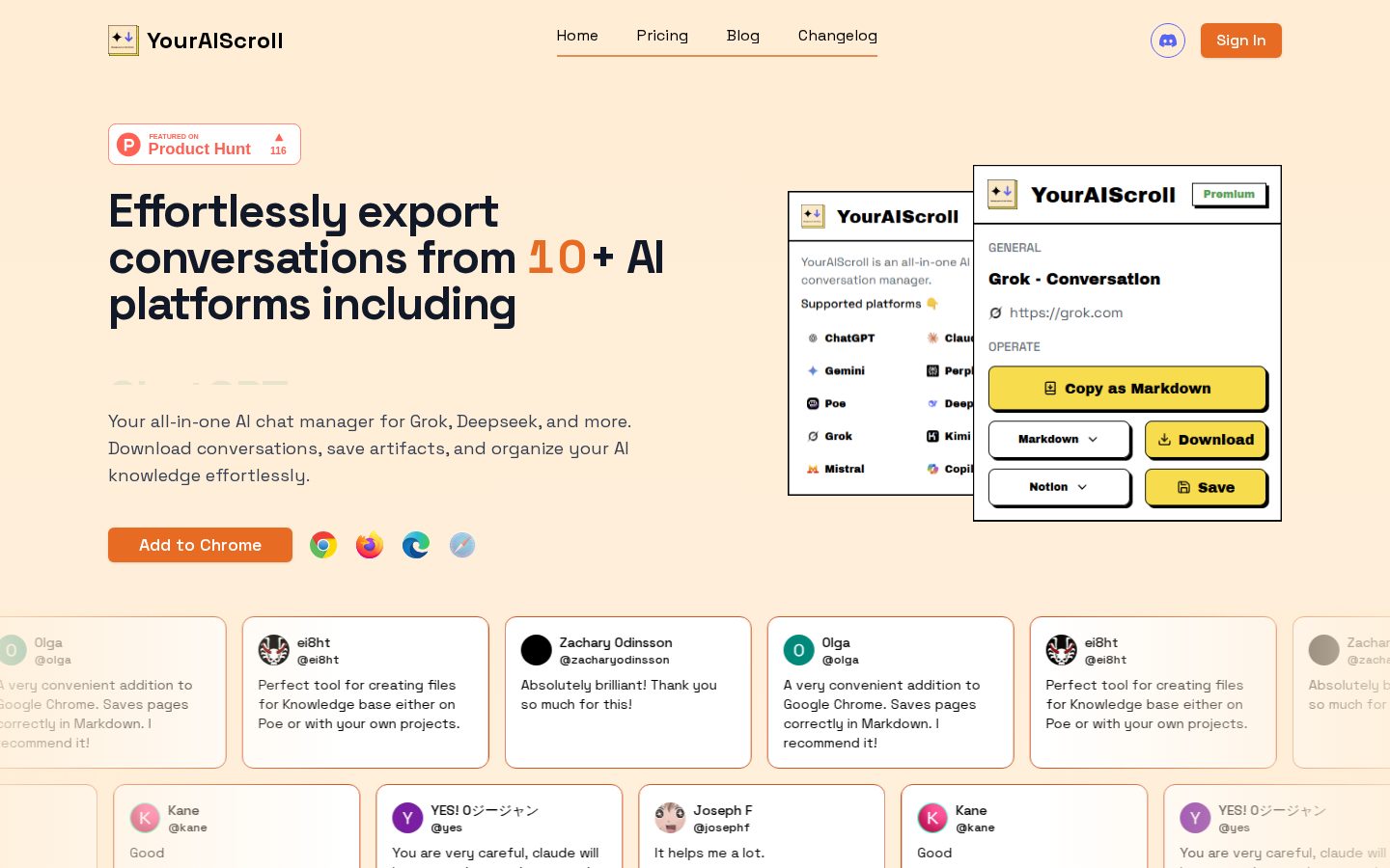 YourAIScroll Homepage