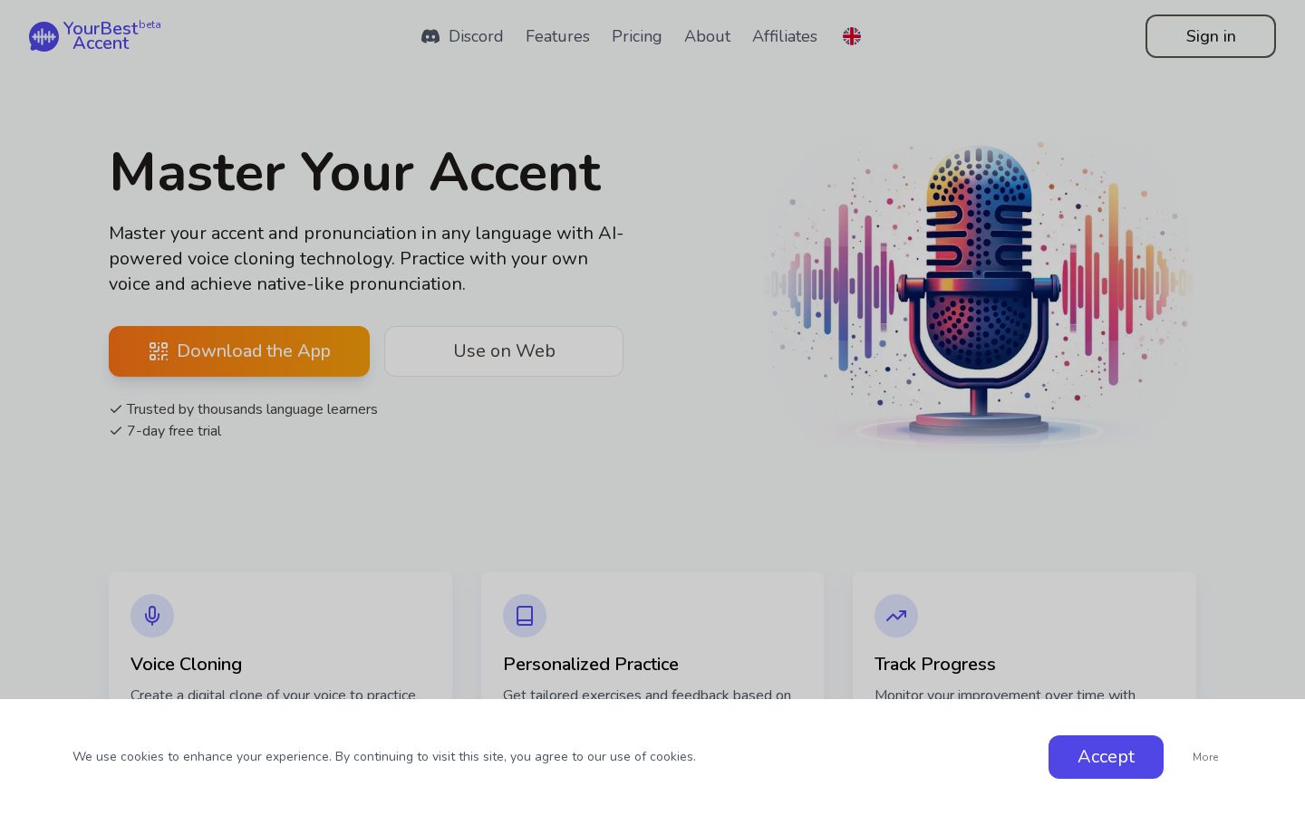 YourBestAccent Homepage