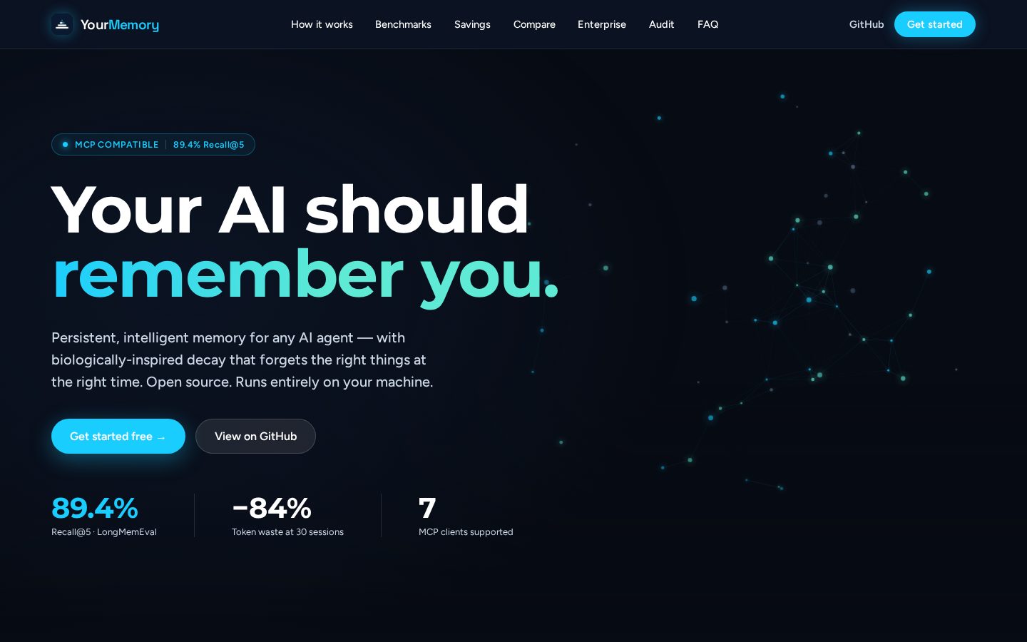 YourMemory Homepage