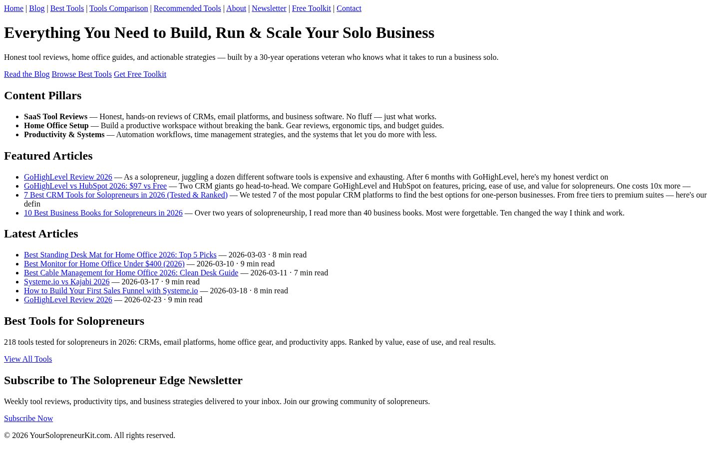 YourSolopreneurKit Homepage
