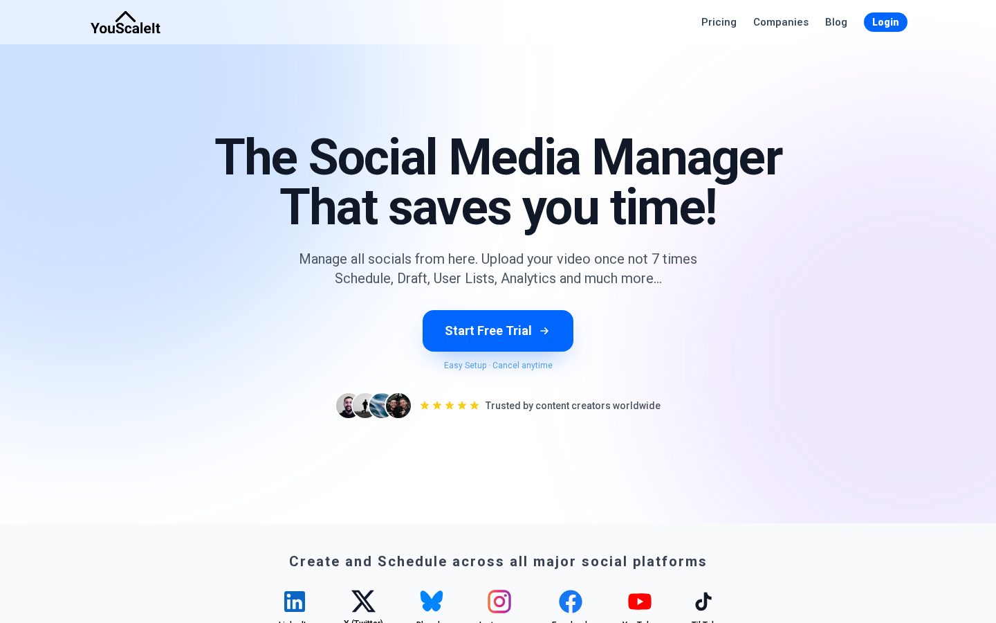 YouScaleIt Homepage