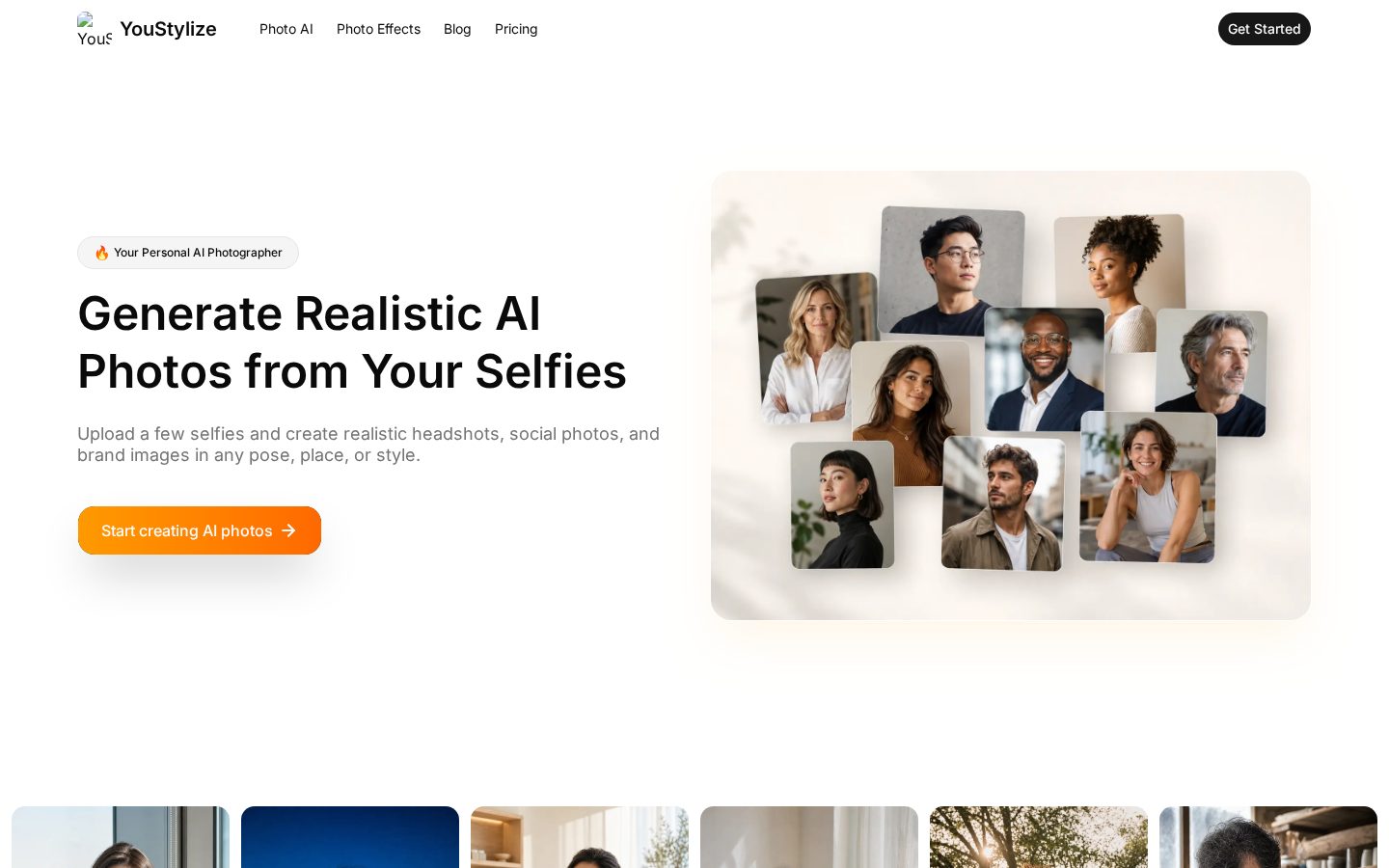 YouStylize Homepage