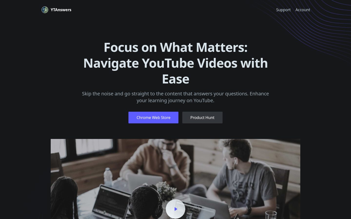 YT Answers Homepage