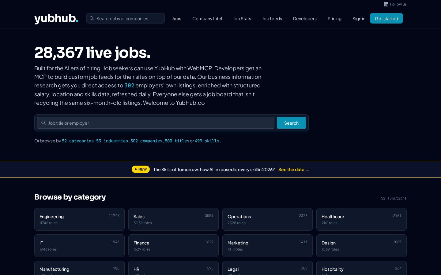 YubHub Homepage