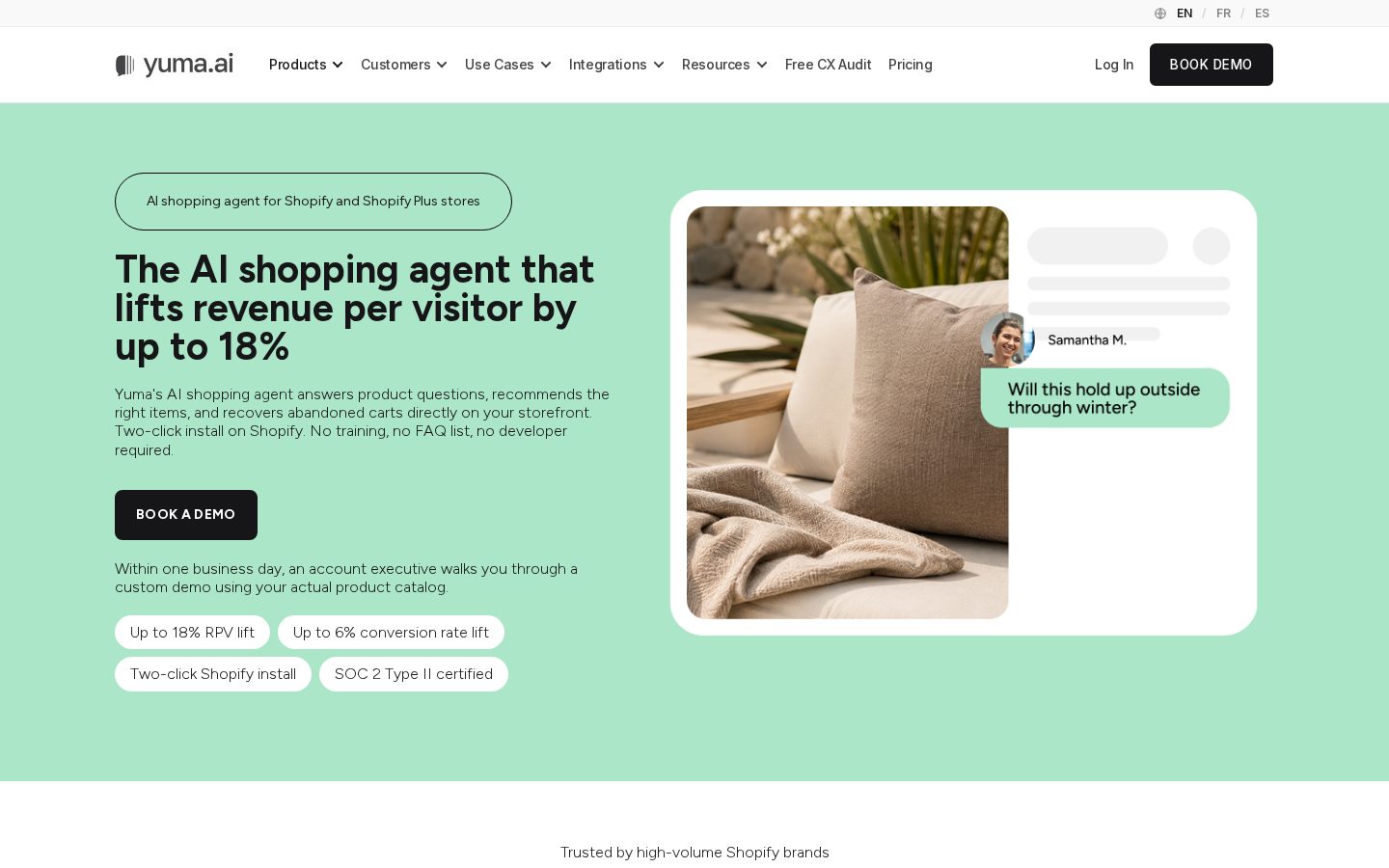 Yuma Sales AI Homepage