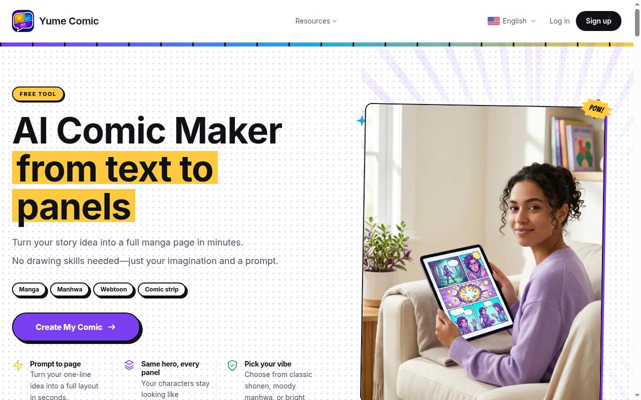 Yume Comic Homepage