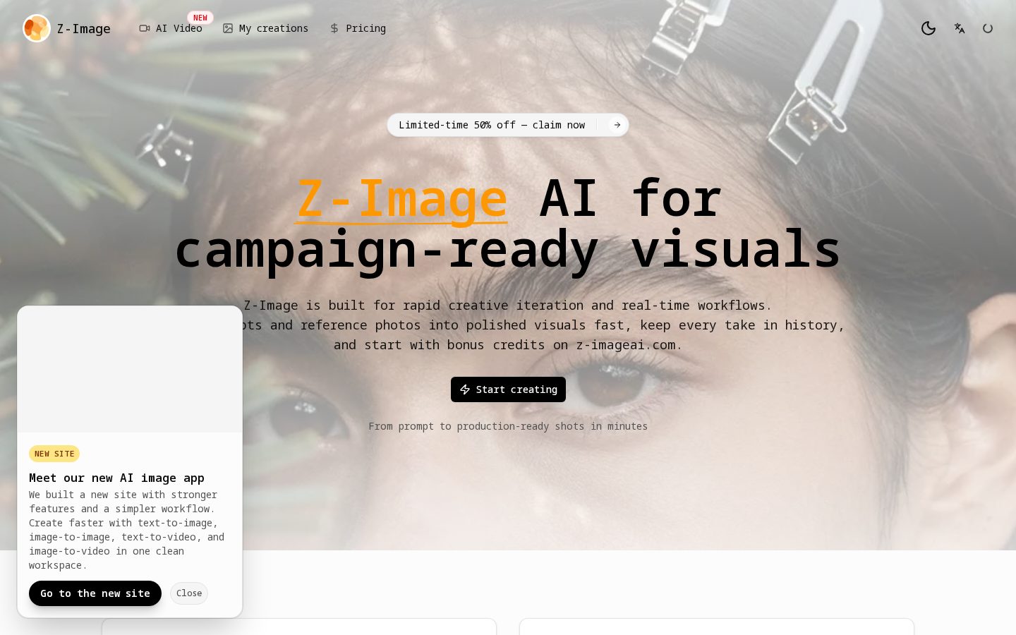 Z-Image AI Homepage