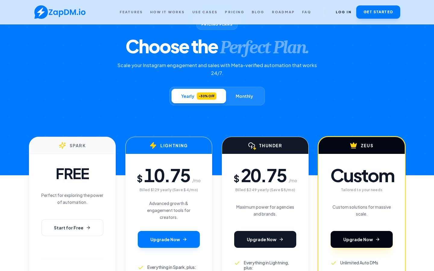 ZapDM.io Pricing