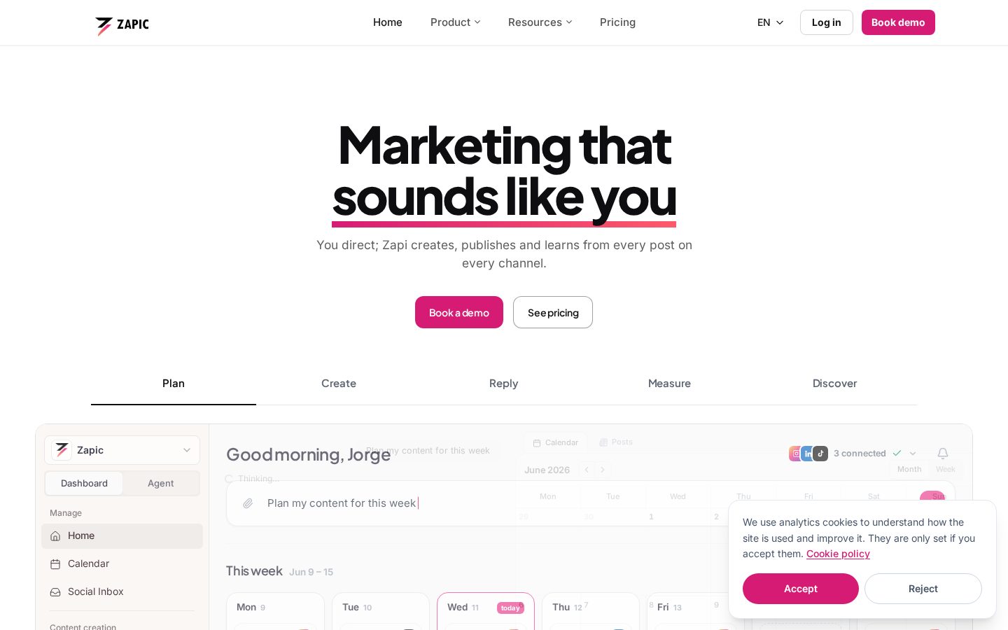 Zapic Homepage