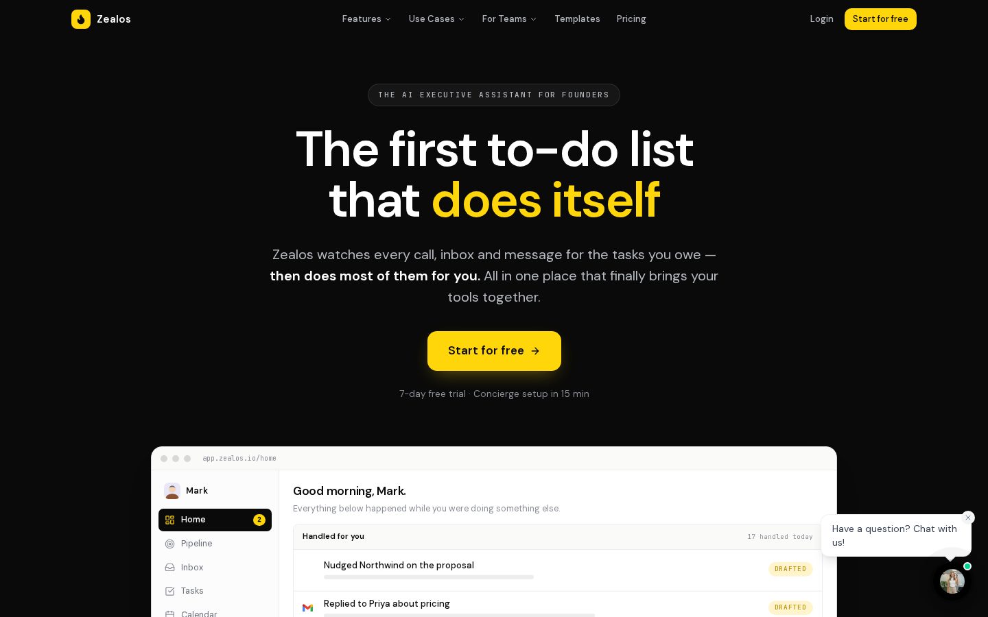Zealos Homepage