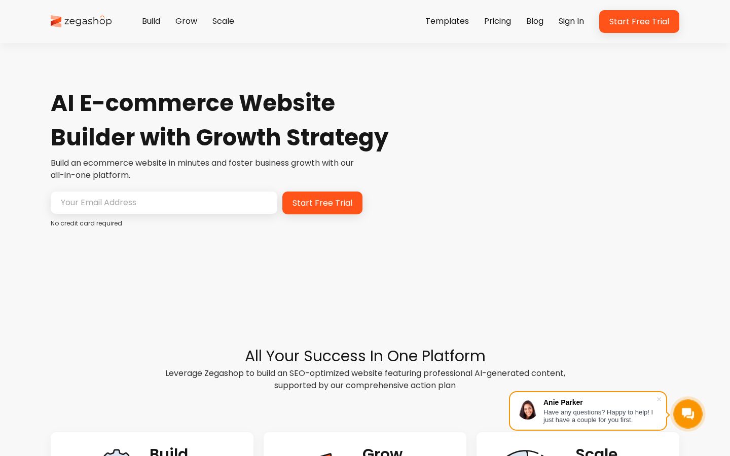 Zegashop Homepage