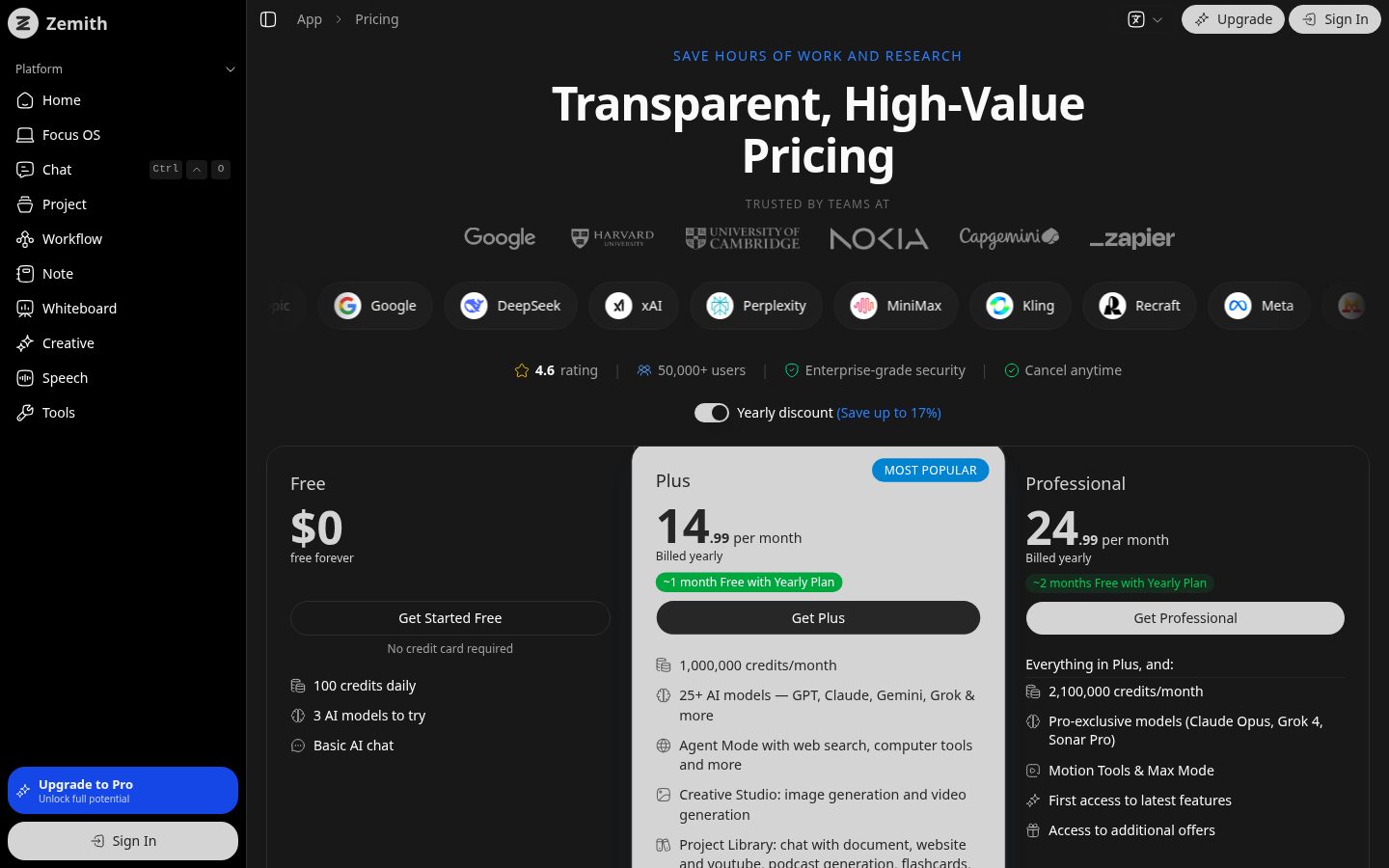 Zemith Pricing
