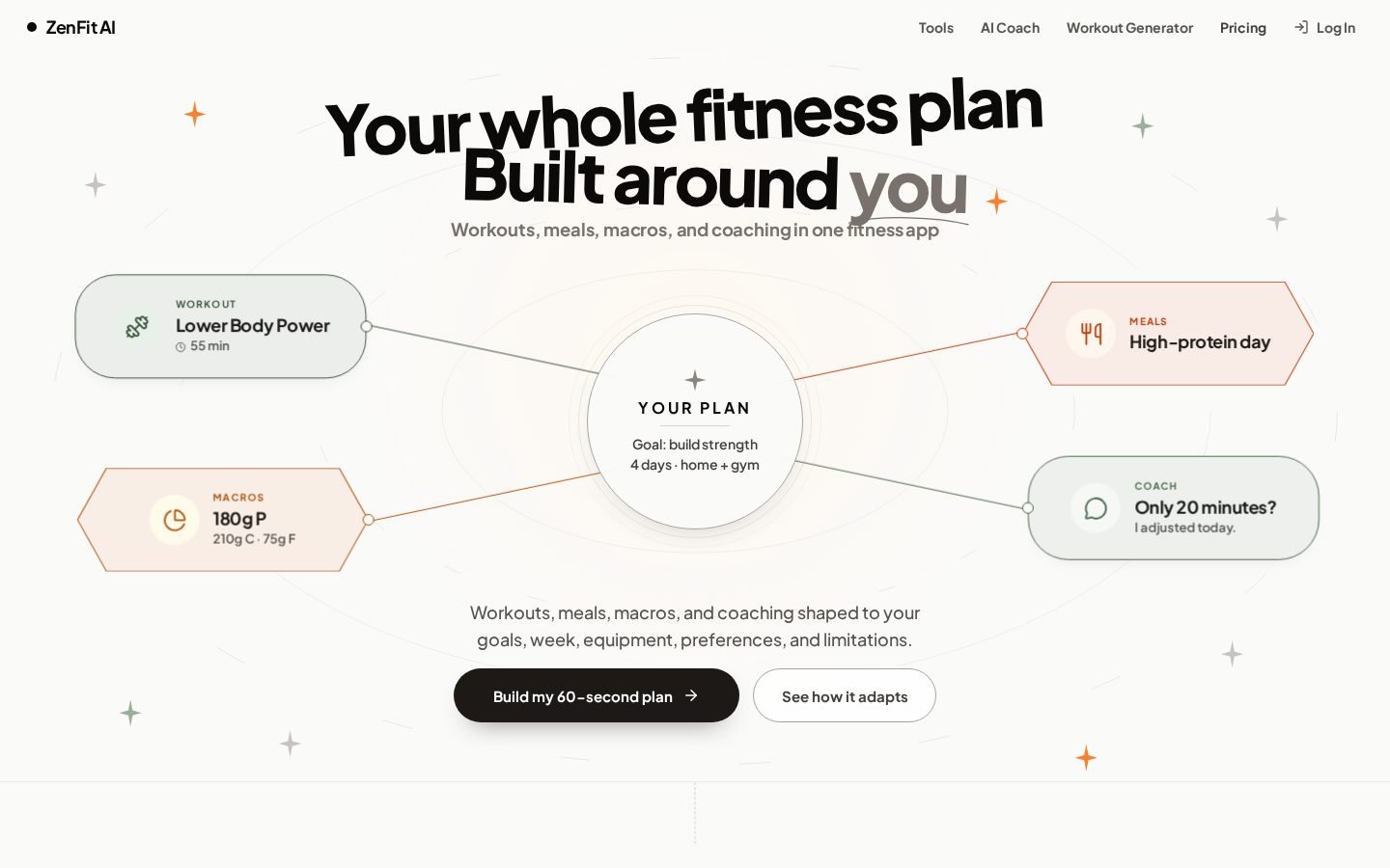 ZenFit AI Homepage