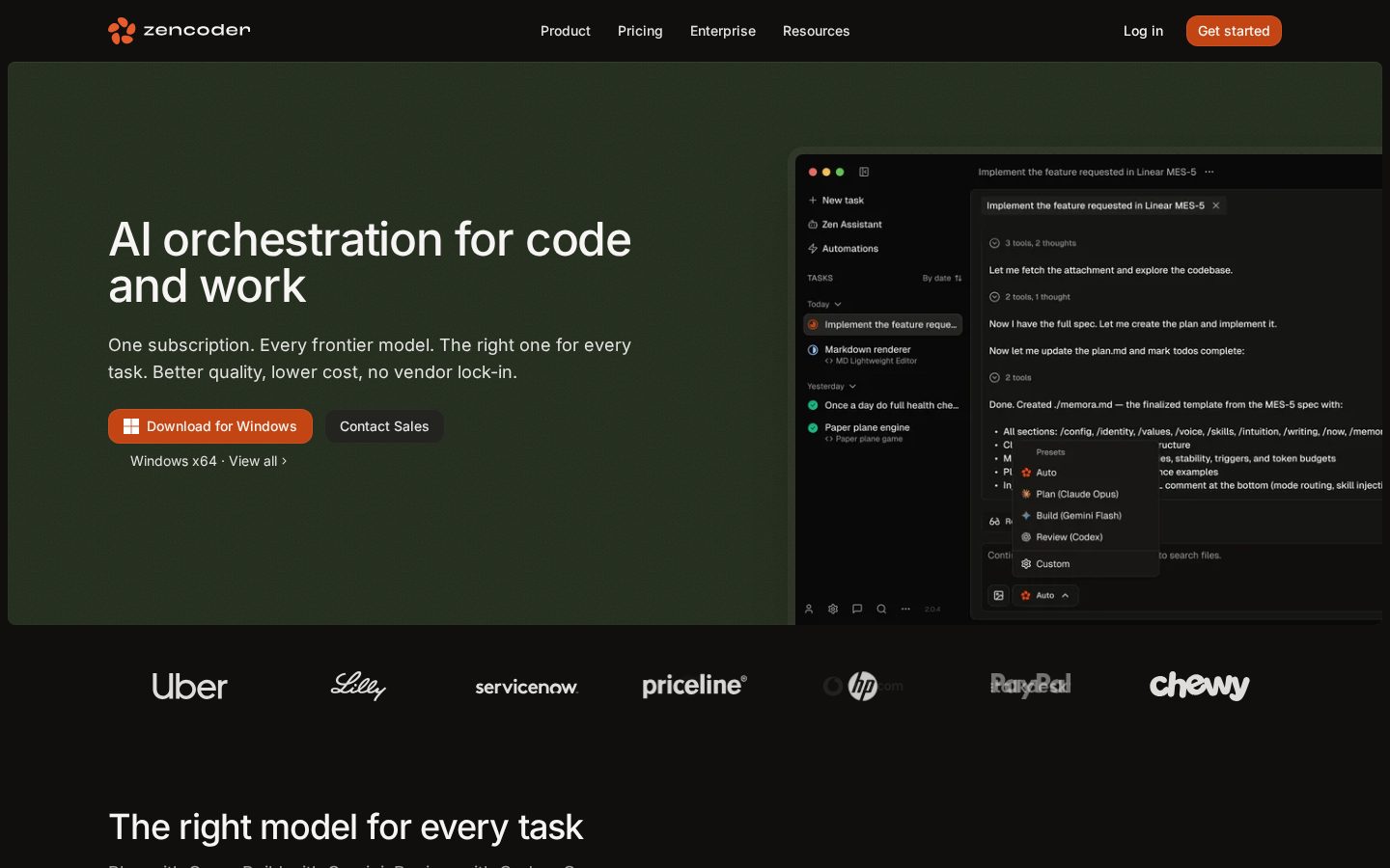 Zenflow by Zencoder Homepage
