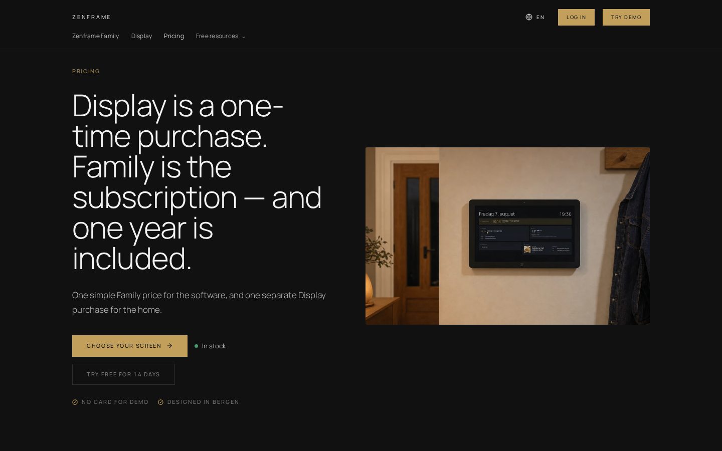 Zenframe Pricing