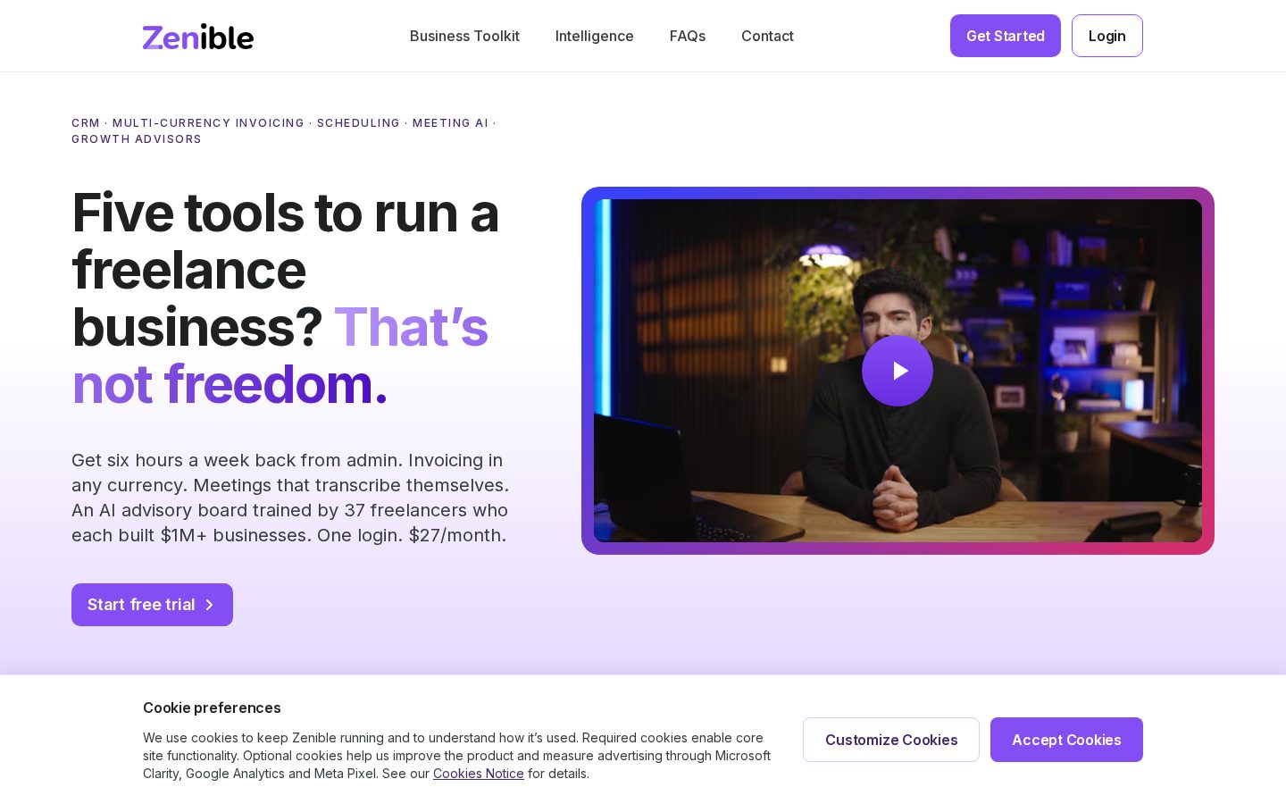 Zenible Homepage