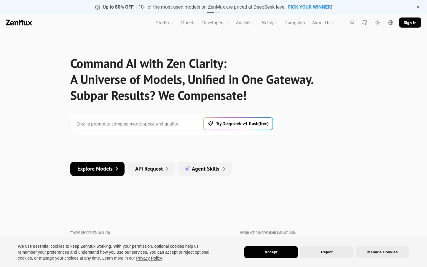 ZenMux Homepage