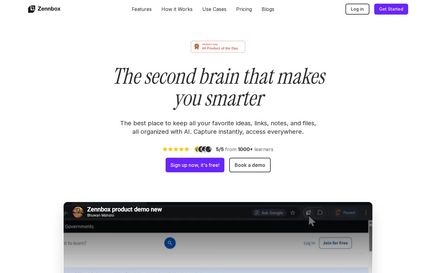 Zennbox Homepage