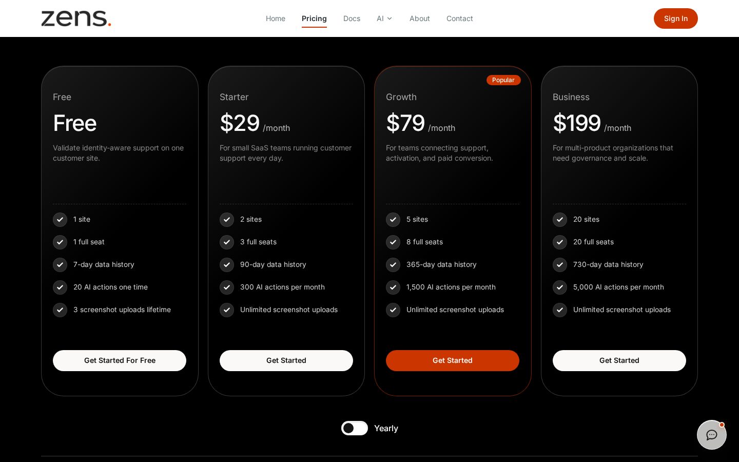 Zens AI Pricing