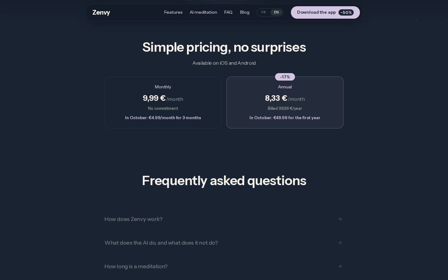 Zenvy Pricing