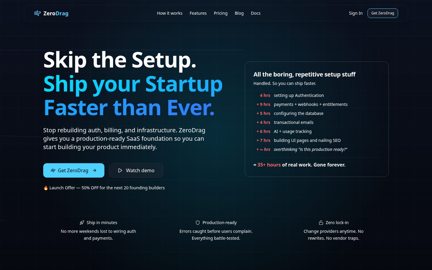 ZeroDrag Homepage
