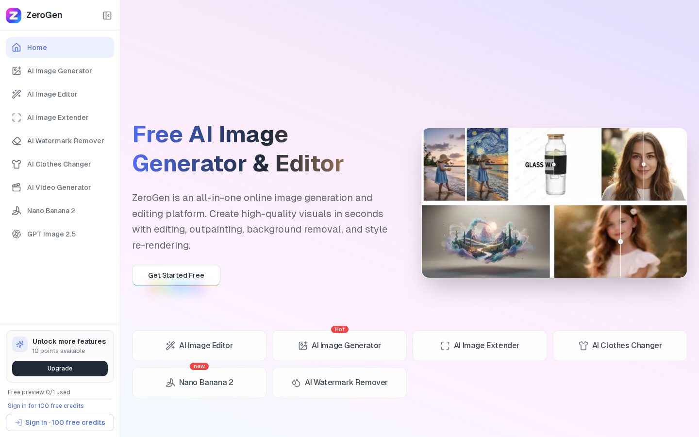 ZeroGen Homepage