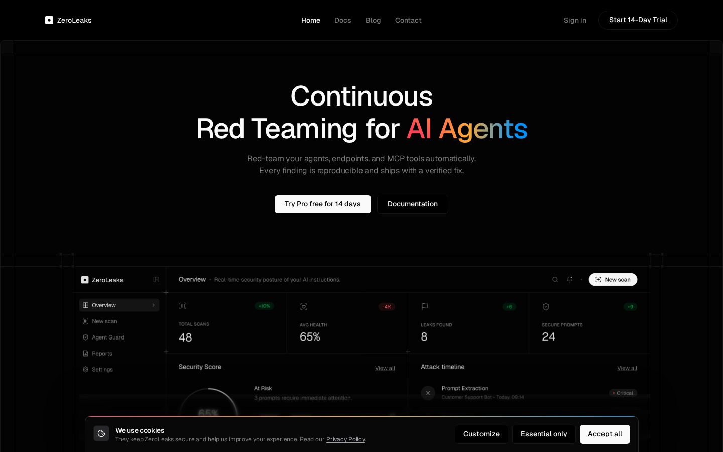 ZeroLeaks Homepage