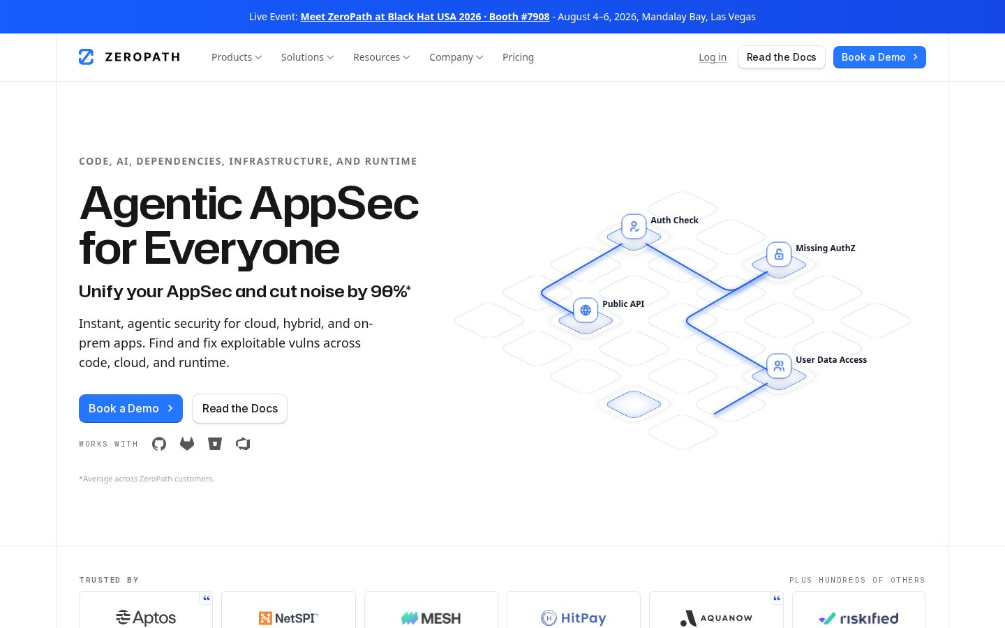 ZeroPath Homepage