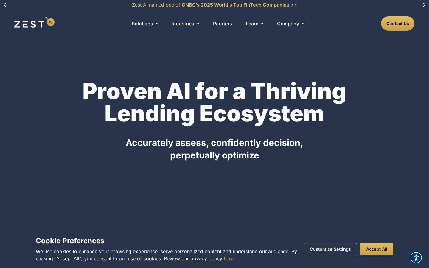 Zest AI Homepage