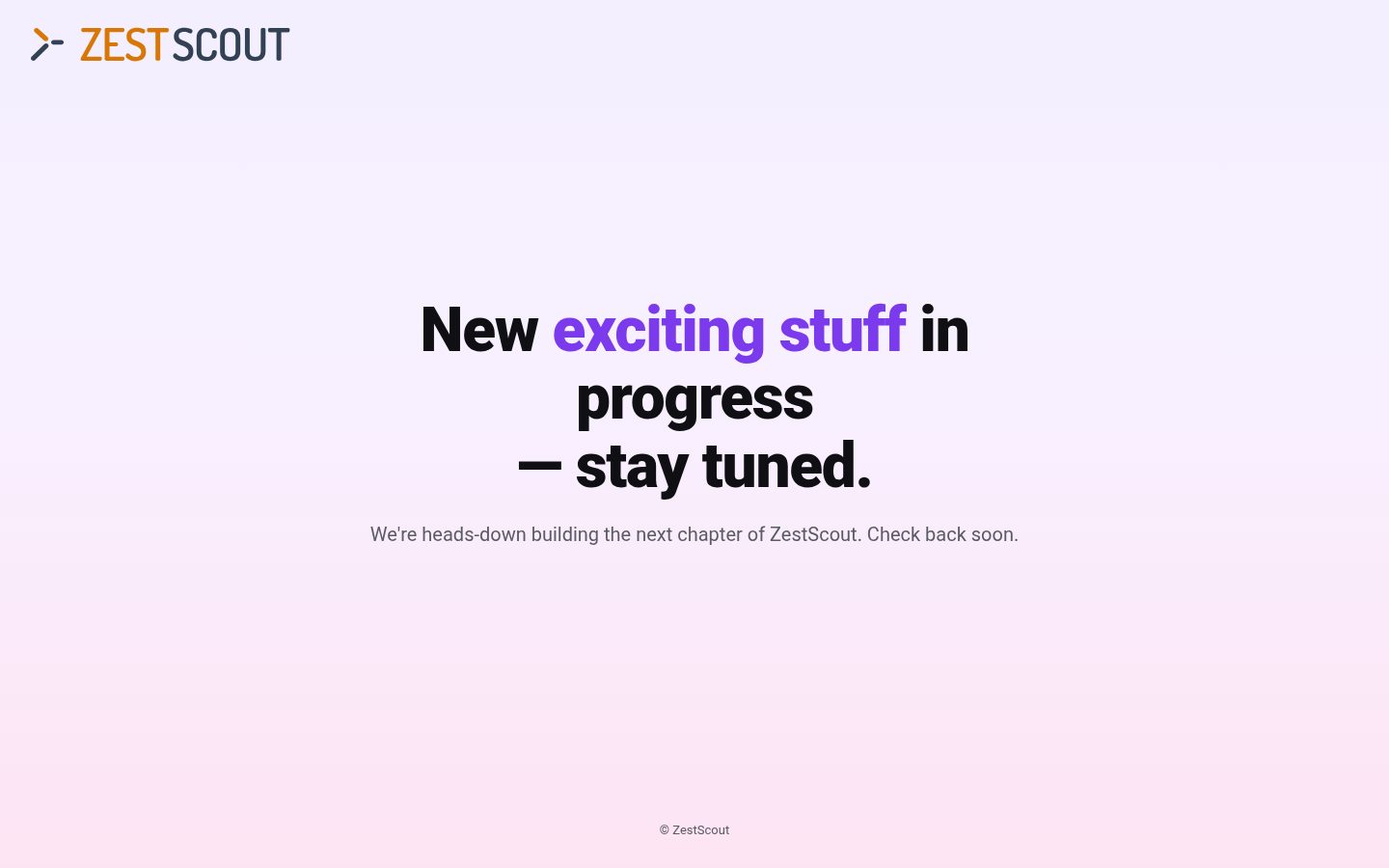 ZestScout Homepage