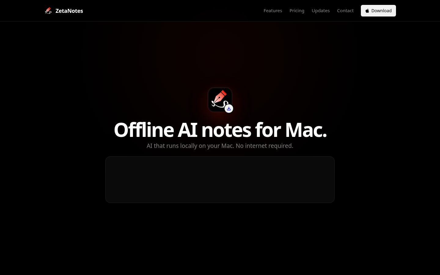 ZetaNotes Homepage