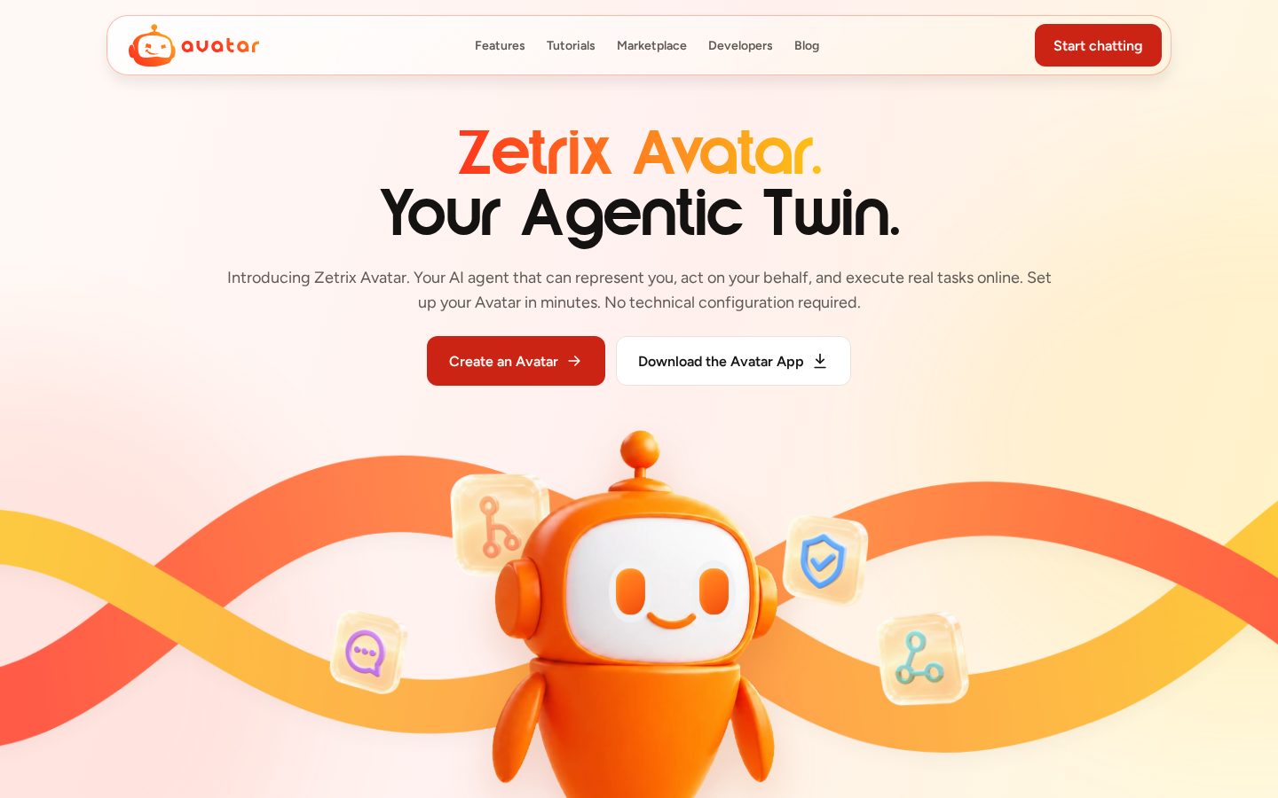 Zetrix Avatar Homepage