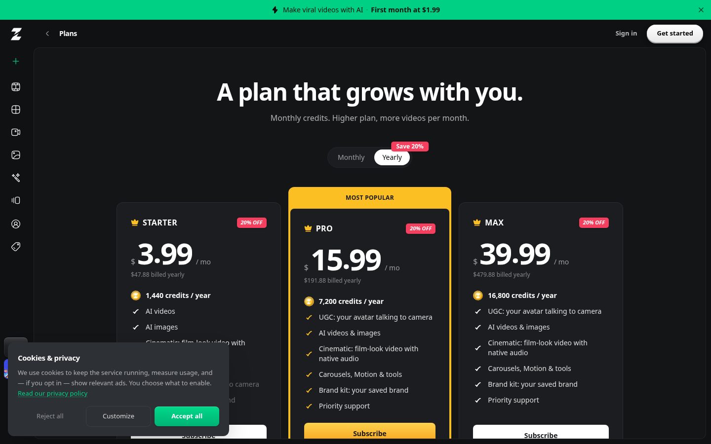 Zevor AI Pricing