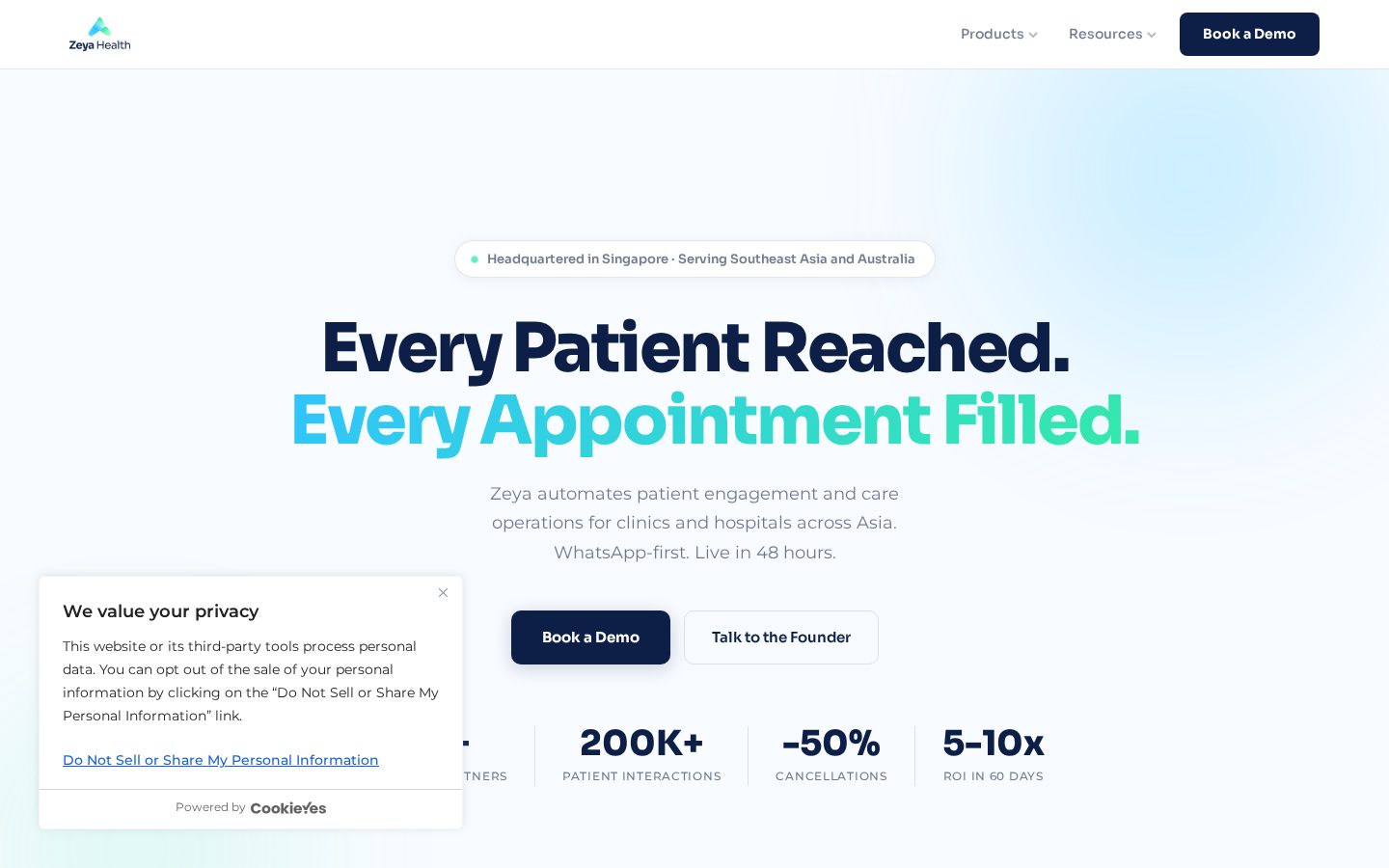 Zeya Health Homepage