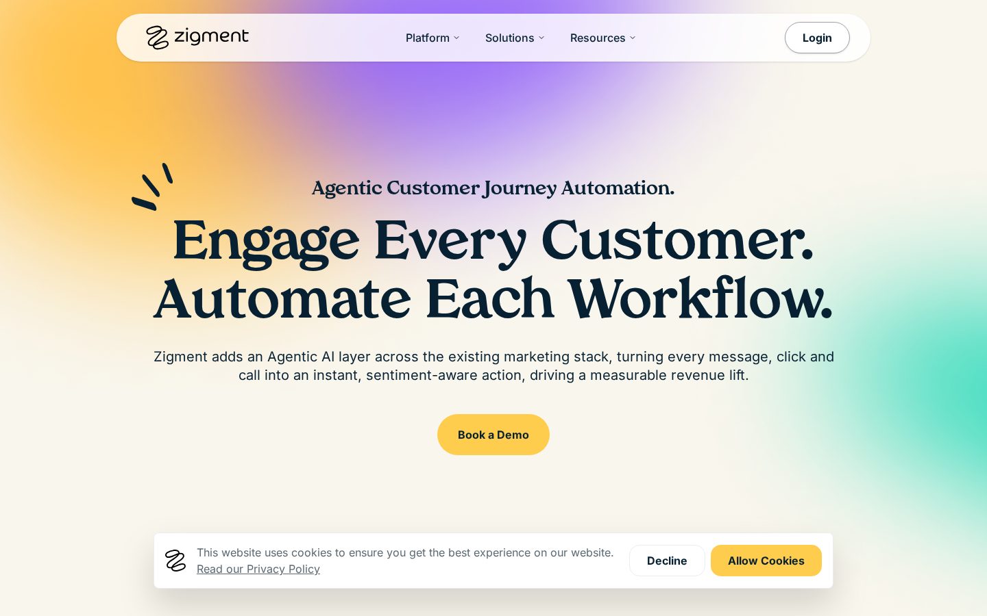 Zigment Homepage