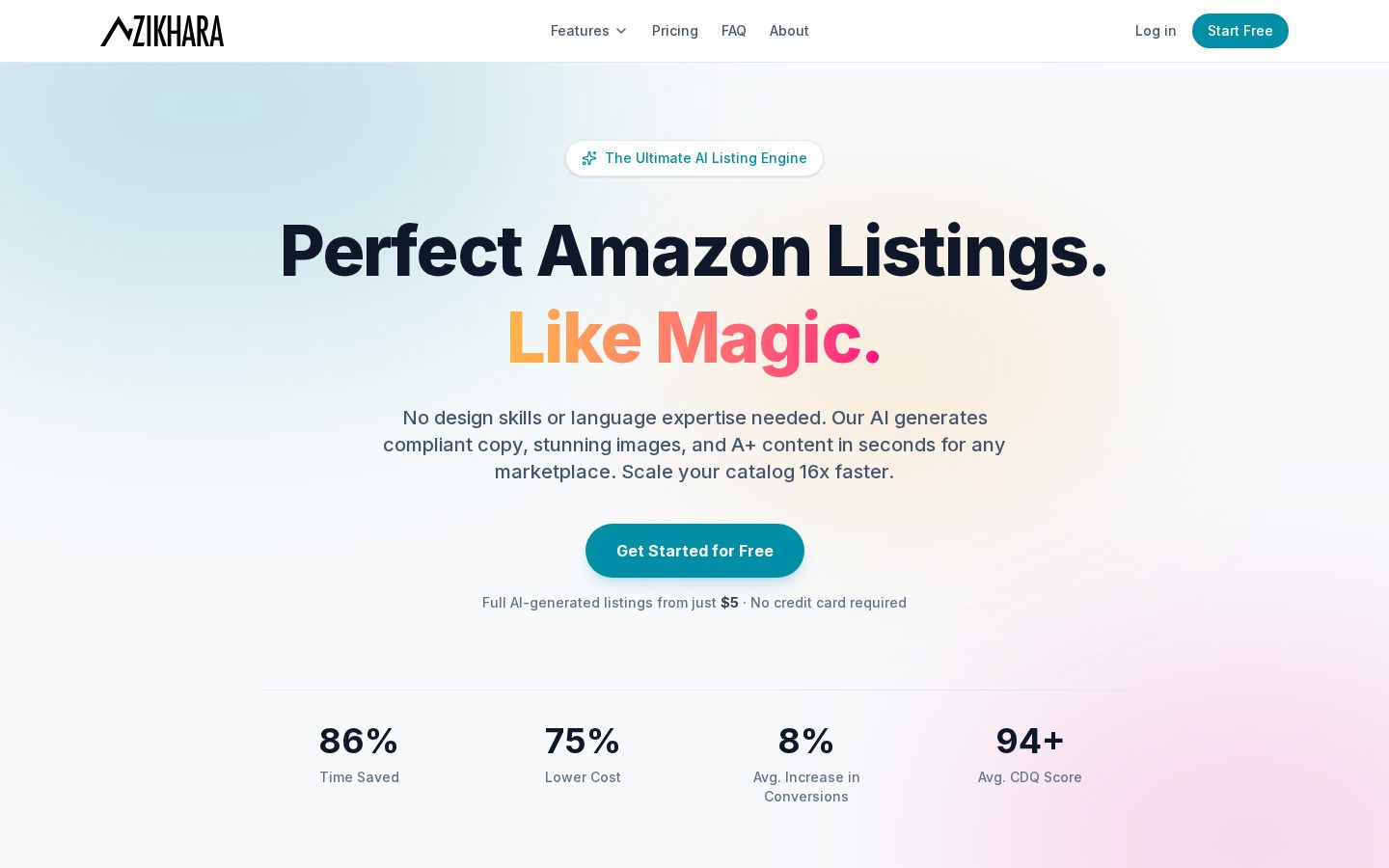 Zikhara AI Homepage