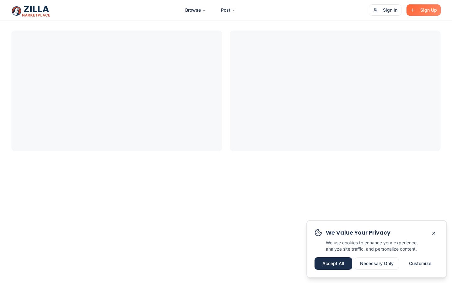 Zilla Marketplace Pricing