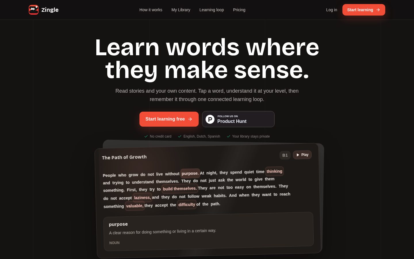 Zingle Homepage