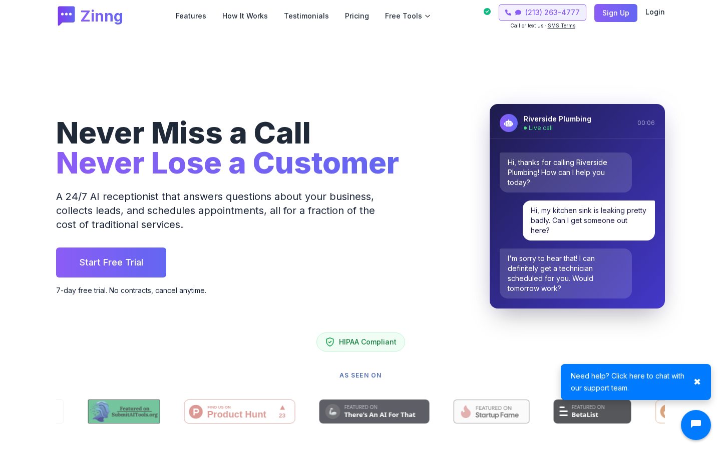 Zinng Homepage