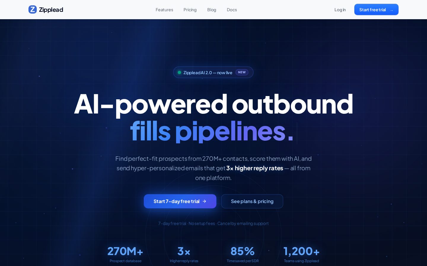 Zipplead - Lead Generation Homepage