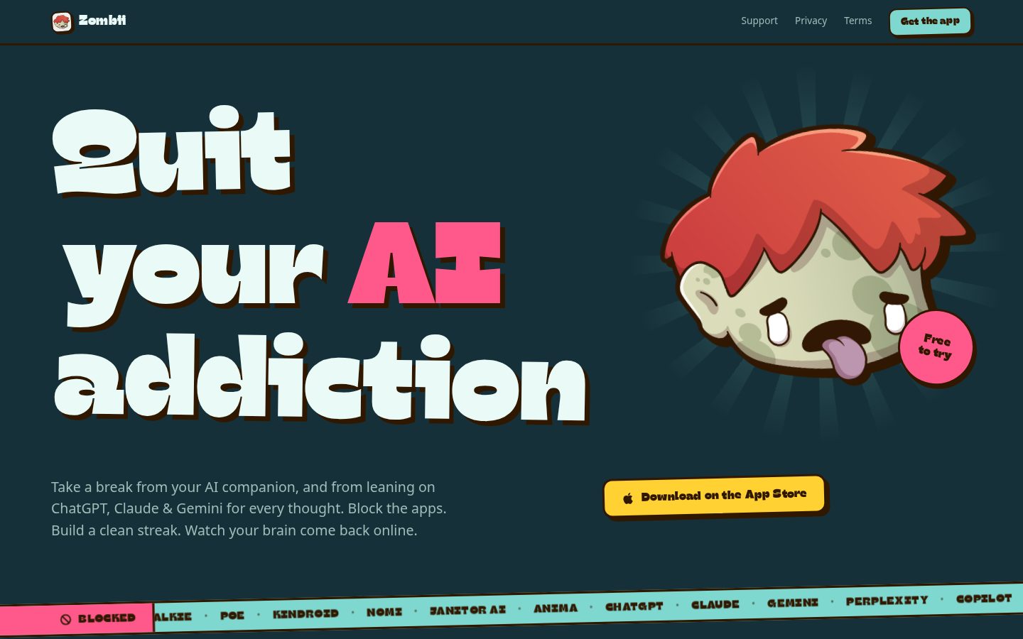 Zombii Homepage