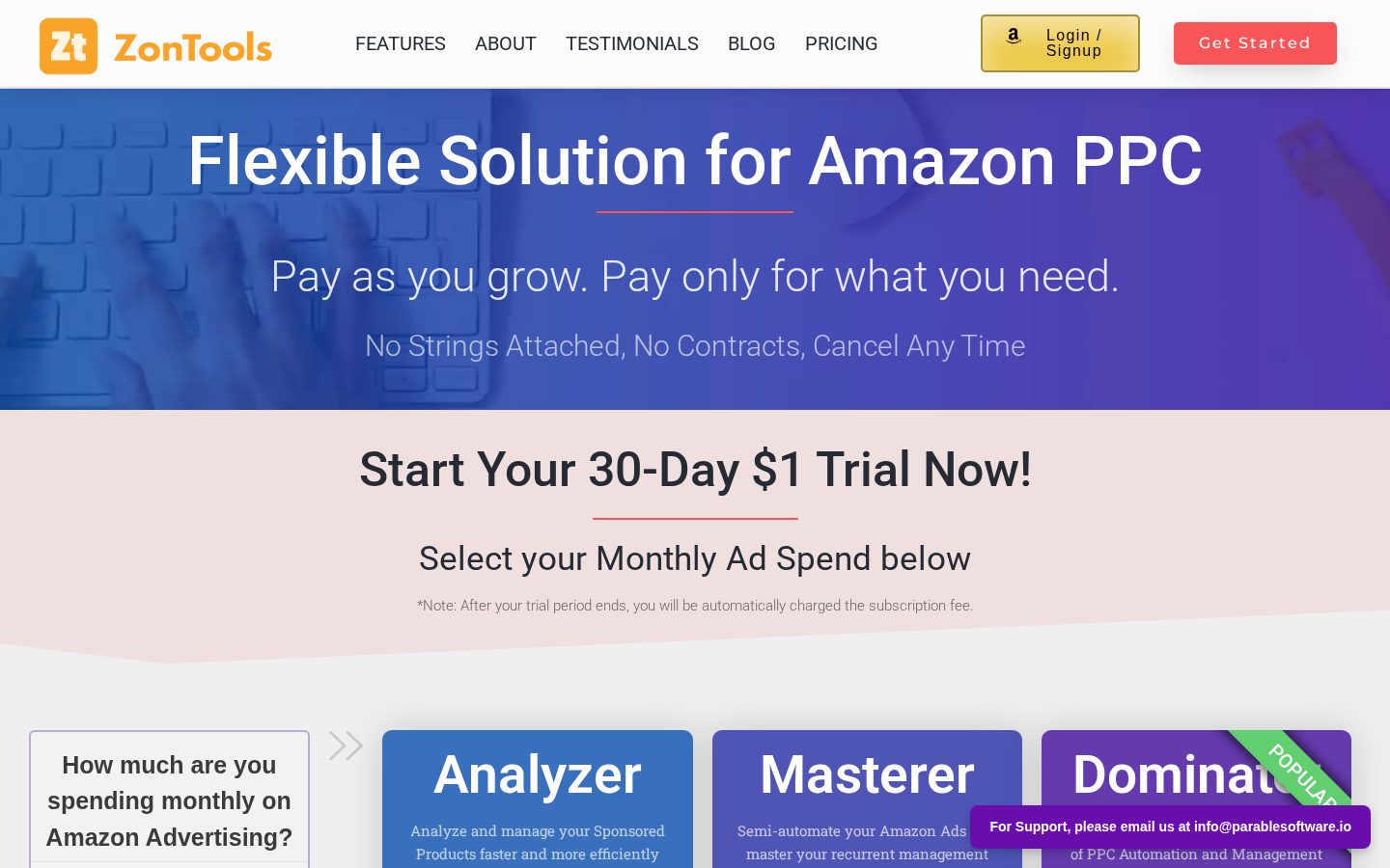 Zon.Tools Pricing