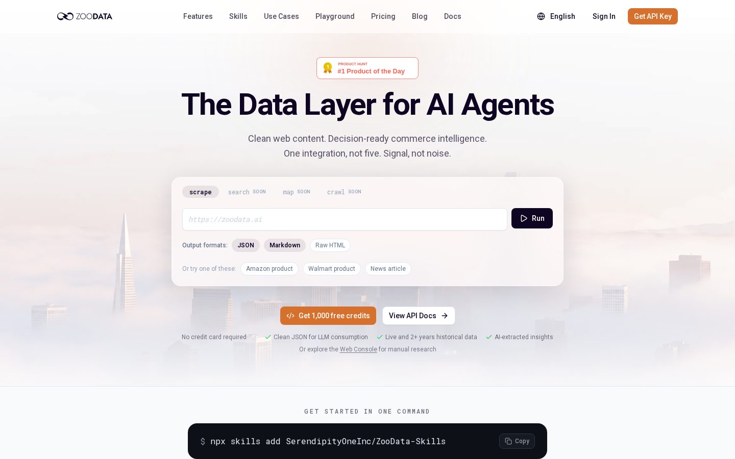 ZooData Homepage
