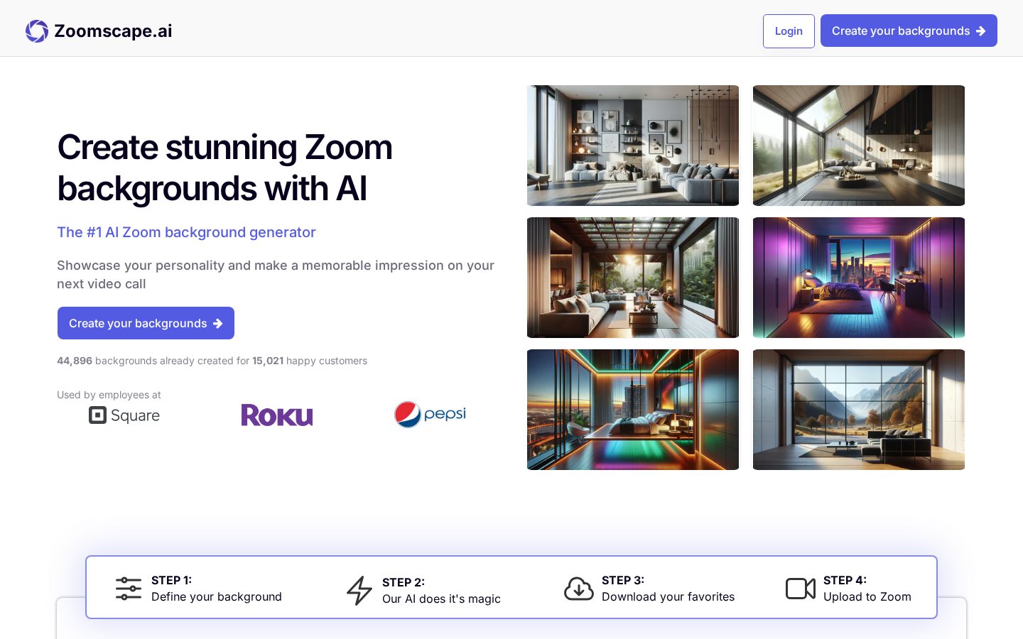 ZoomScape.ai Homepage