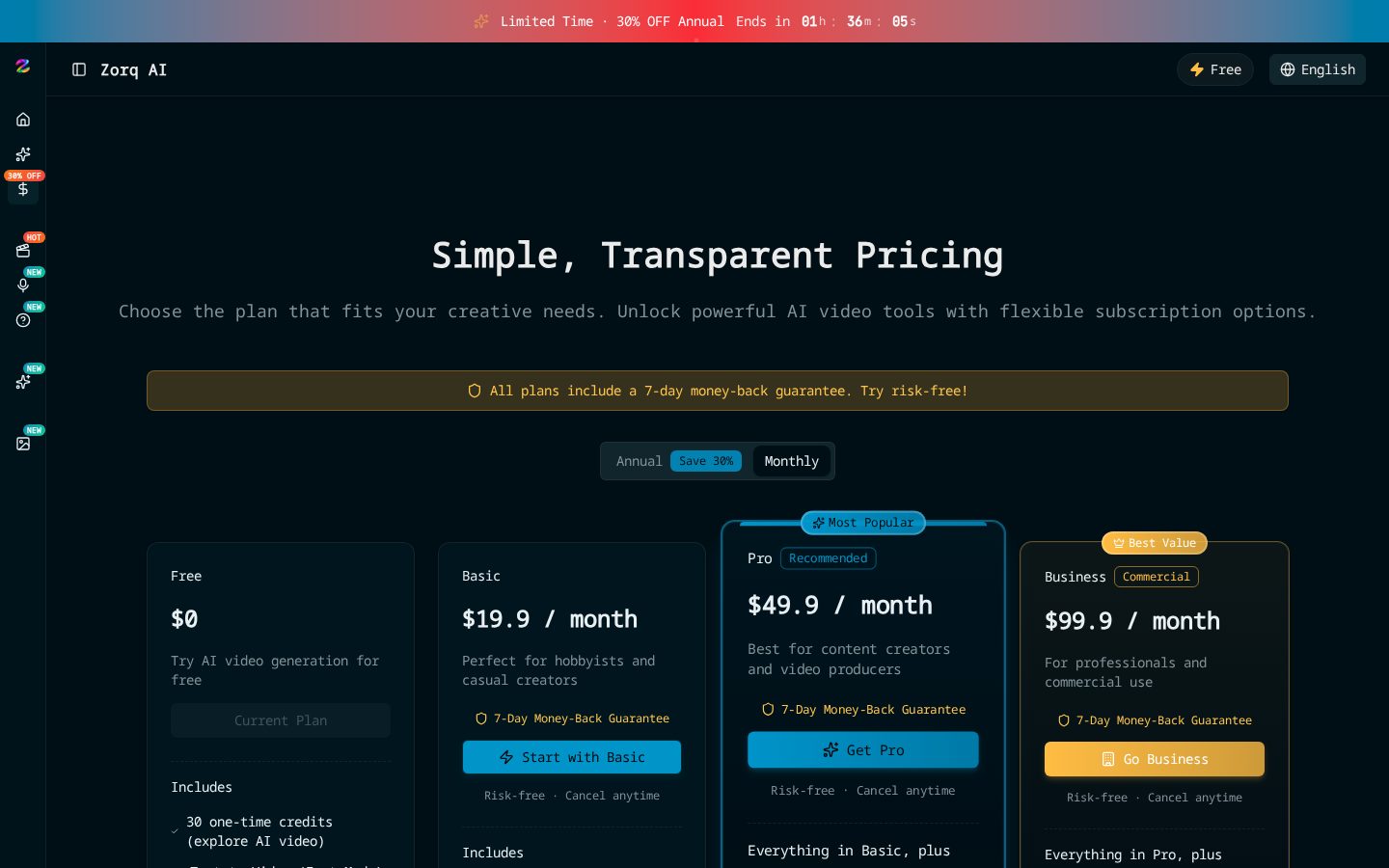 Zorq AI Pricing