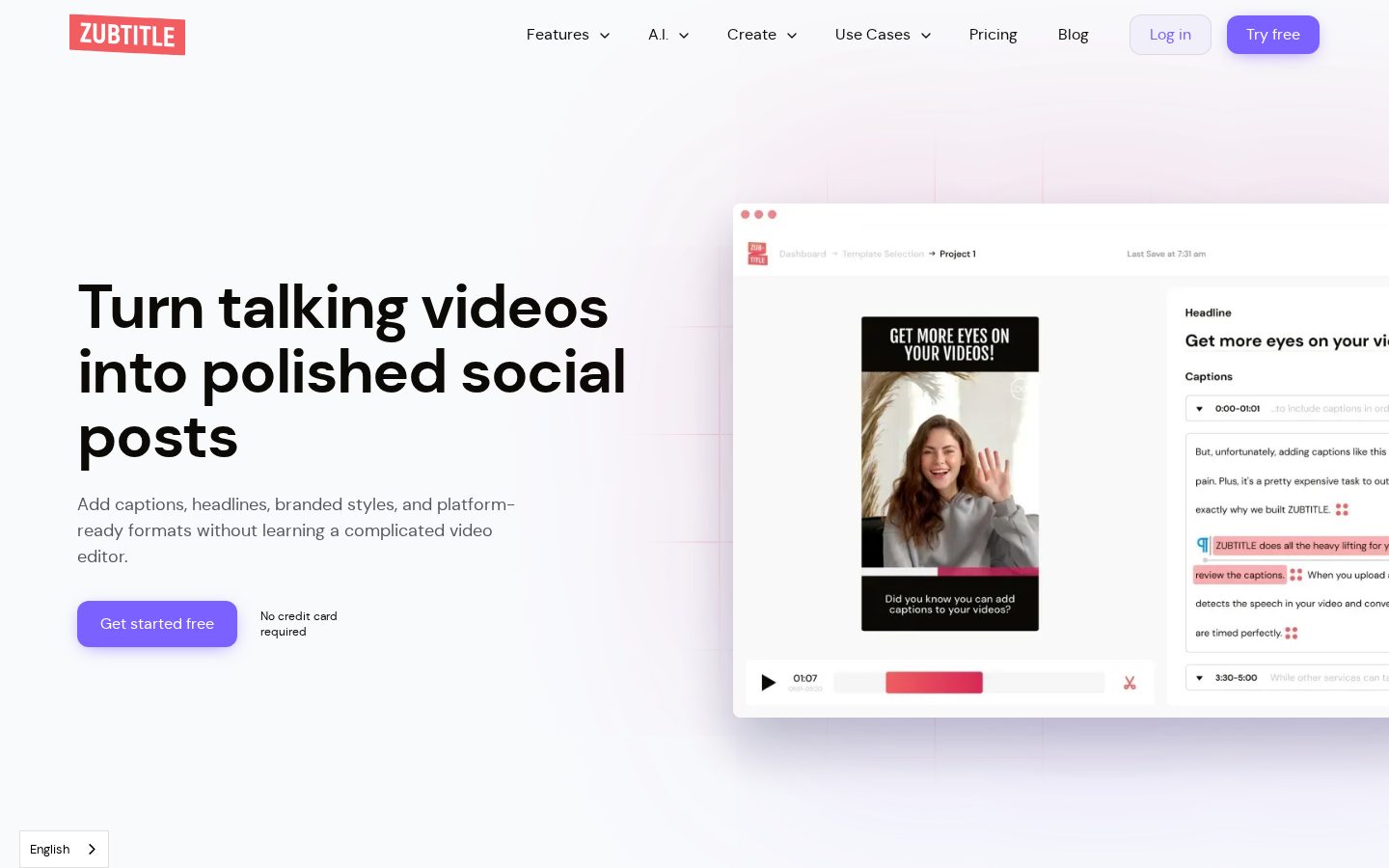Zubtitle Homepage